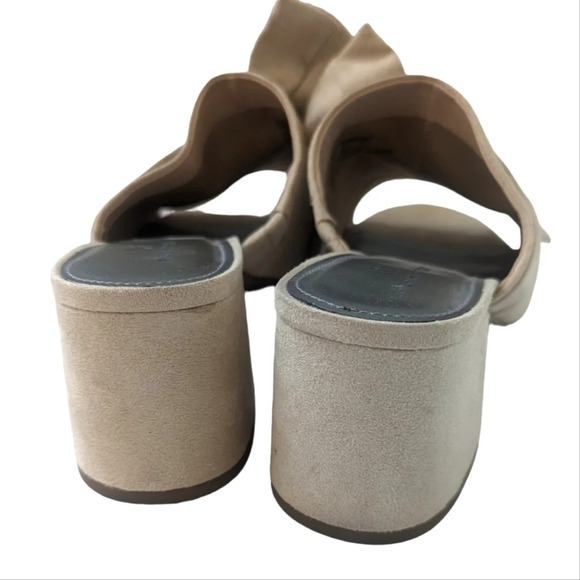 Worthington Nude (Beige) Freemont Style Twist Bow Chunky Heel Mules – Size 9.5 - Picture 5 of 7